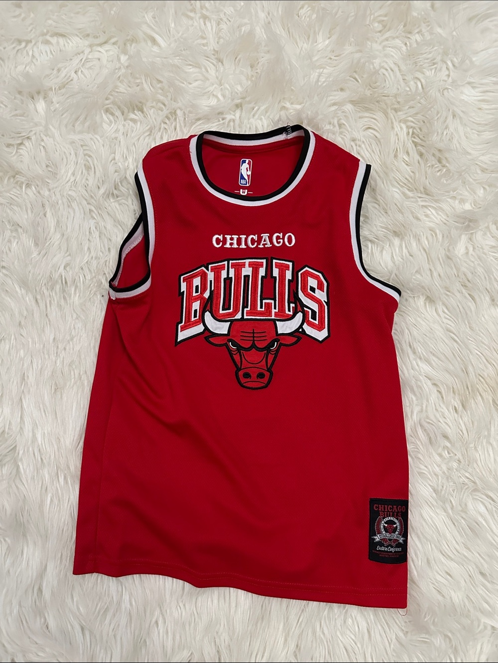 Chicago Bulls Red Kids Basketball Jersey Top